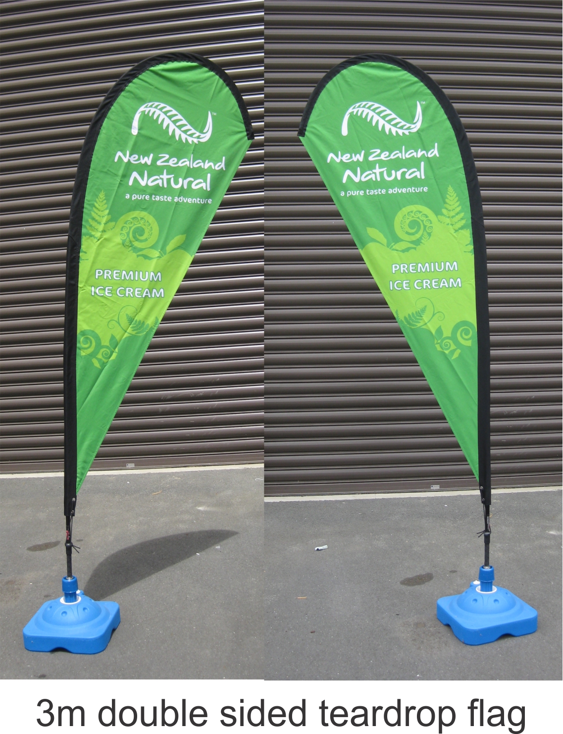 3m double sided teardrop flag